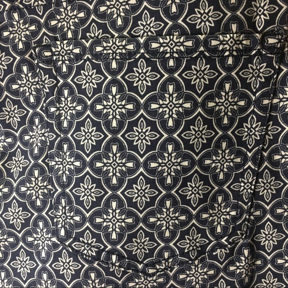 Charter Club Bristol Paisley Blue White High Rise Skinny Leg Ankle Jeans 12 - Picture 11 of 13